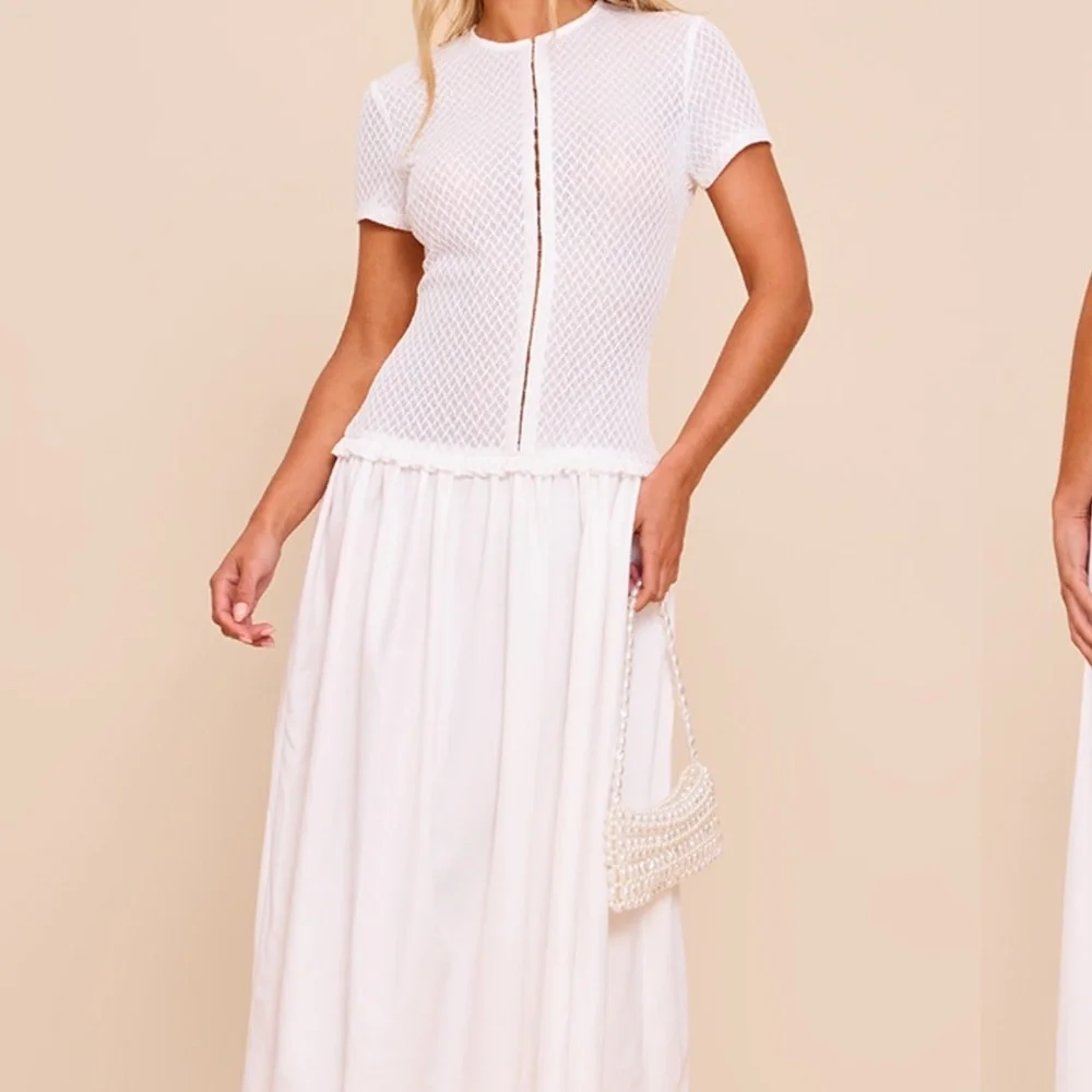 NWT pretty little thing hook and eye closure drop waist maxi dress - Picture 1 of 6